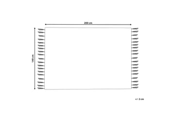 Eray Ryamatta 140x200 cm - Svart/Vit - Textilier & mattor - Mattor - Modern matta - Ryamattor