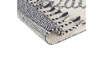 Eray Ryamatta 80x150 cm - Svart/Vit - Textilier & mattor - Mattor - Modern matta - Ryamattor
