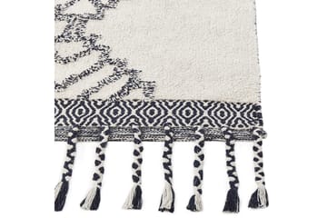 Eray Ryamatta 80x150 cm - Svart/Vit - Textilier & mattor - Mattor - Modern matta - Ryamattor