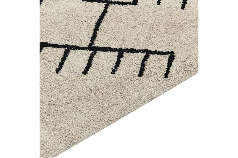 Erler Bomullsmatta 140x200 cm - Beige - Textilier & mattor - Mattor - Modern matta - Bomullsmattor