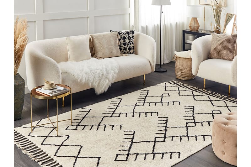 Erler Bomullsmatta 160x230 cm - Beige - Textilier & mattor - Mattor - Modern matta - Bomullsmattor