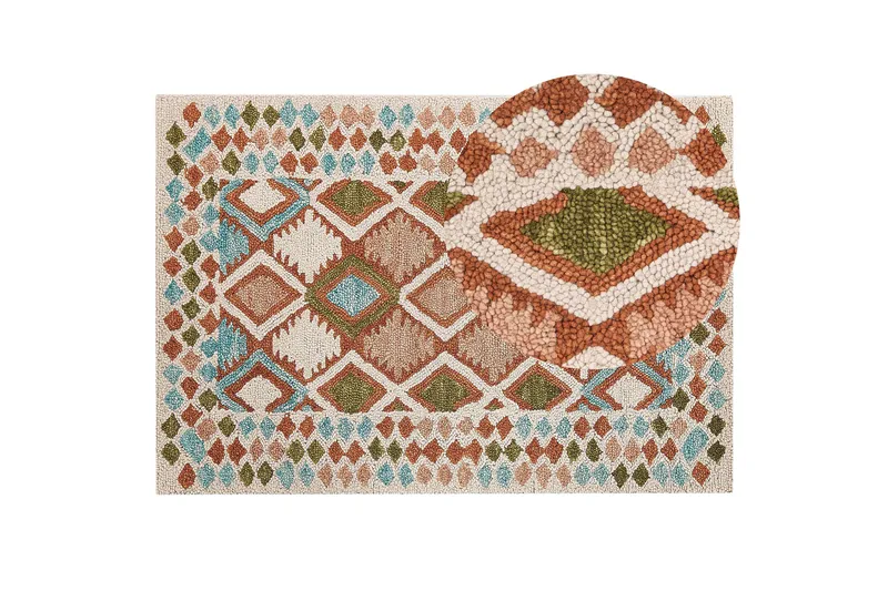 Ermenek Ullmatta 160x230 cm - Beige - Textilier & mattor - Mattor - Modern matta - Ullmattor