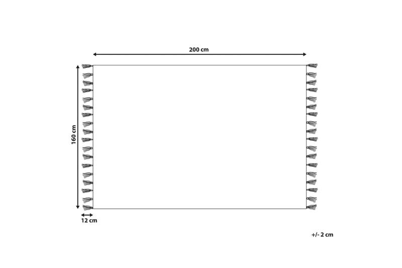 Erzincan Bomullsmatta 160x230 cm - Beige - Textilier & mattor - Mattor - Modern matta - Bomullsmattor