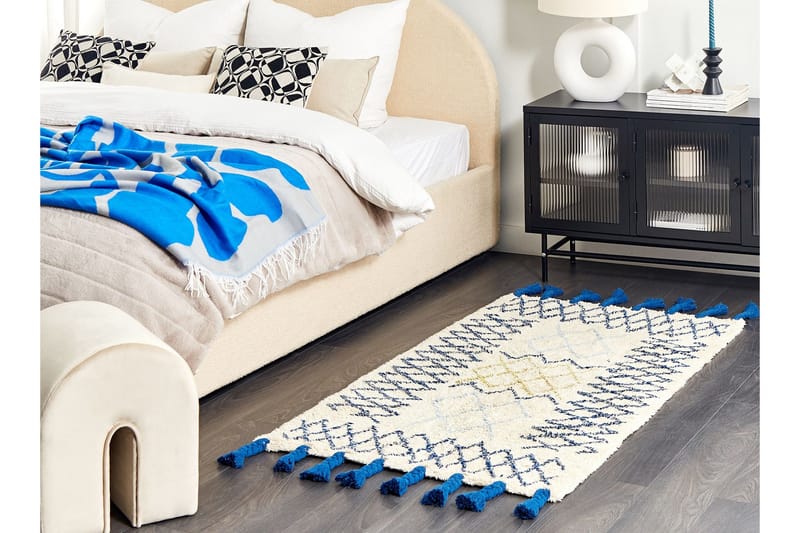 Erzincan Bomullsmatta 80x150 cm - Beige - Textilier & mattor - Mattor - Modern matta - Bomullsmattor