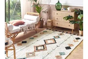 Eskisehir Bomullsmatta 140x200 cm - Beige - Textilier & mattor - Mattor - Modern matta - Bomullsmattor