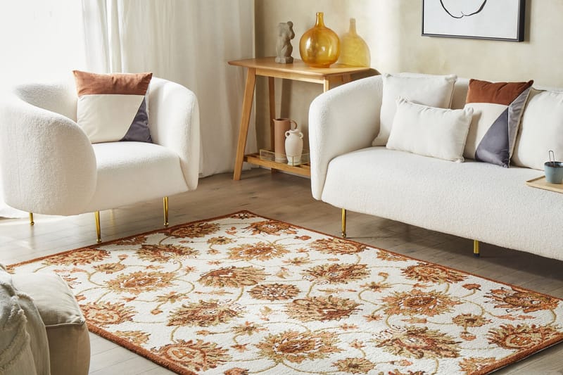 Ezine Ullmatta 140x200 cm Beige - Textilier & mattor - Mattor - Modern matta - Ullmattor