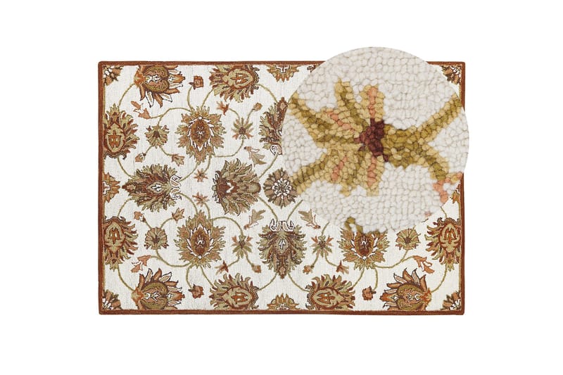 Ezine Ullmatta 160x230 cm - Beige - Textilier & mattor - Mattor - Modern matta - Ullmattor