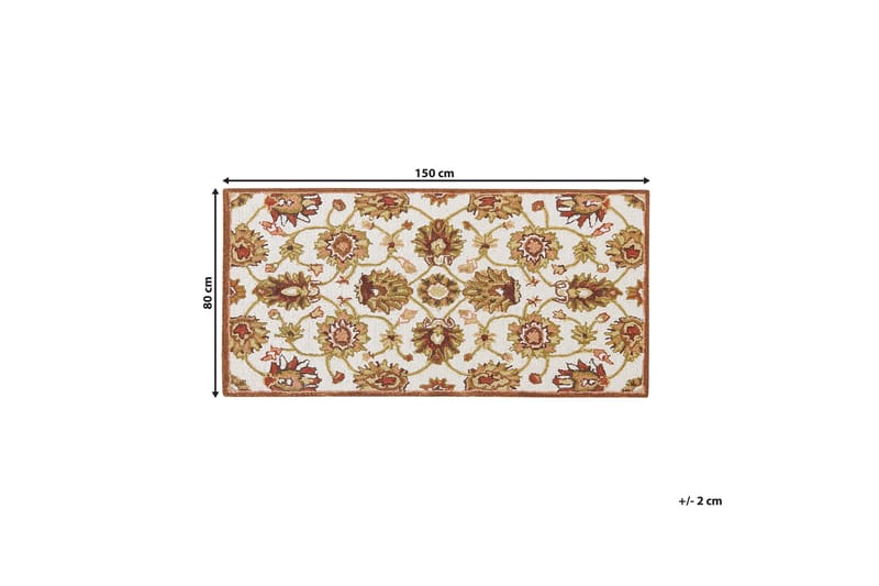 Ezine Ullmatta 80x150 cm Kvadratisk - Beige - Textilier & mattor - Mattor - Modern matta - Ullmattor