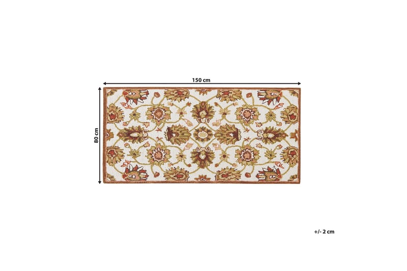 Ezine Ullmatta 80x150 cm Kvadratisk Beige - Textilier & mattor - Mattor - Modern matta - Ryamattor