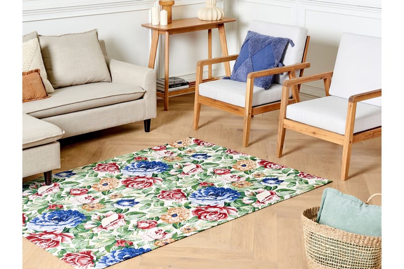 Farwan Bomullsmatta 140x200 cm - Grön - Textilier & mattor - Mattor - Modern matta - Bomullsmattor