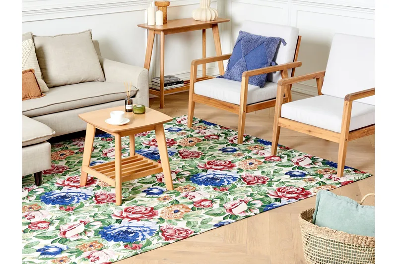 Farwan Bomullsmatta 200x300 cm - Grön - Textilier & mattor - Mattor - Modern matta - Bomullsmattor