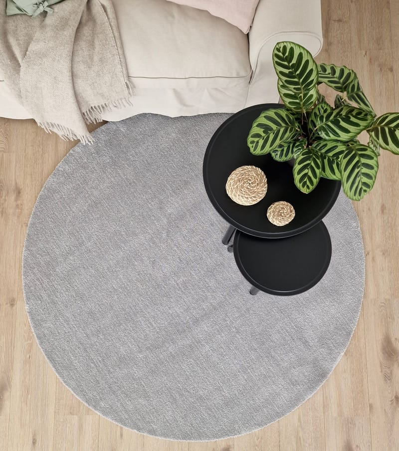 Feel Matta 200 Rund - Silver - Textilier & mattor - Mattor - Modern matta - Ryamattor