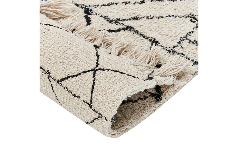 FERNFIELD Ryamatta 140x200 cm Beige - Textilier & mattor - Mattor - Modern matta - Ryamattor