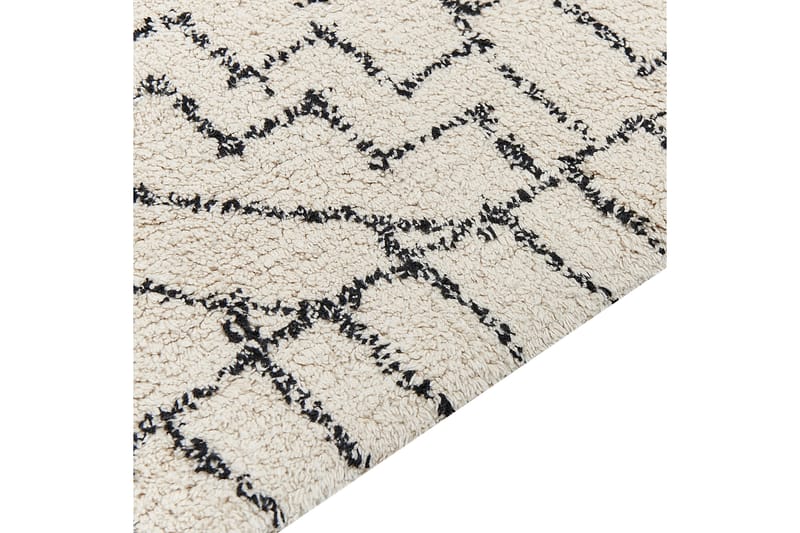 FERNFIELD Ryamatta 140x200 cm Beige - Textilier & mattor - Mattor - Modern matta - Ryamattor