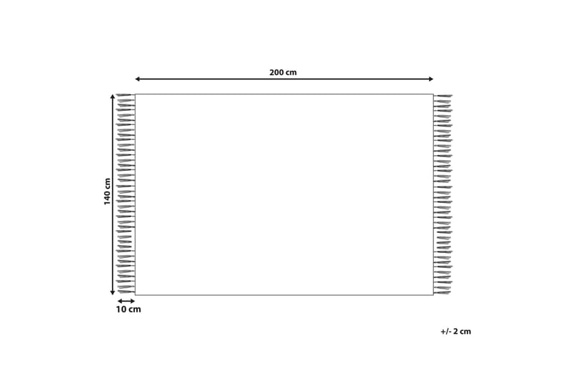 FERNFIELD Ryamatta 140x200 cm Beige - Textilier & mattor - Mattor - Modern matta - Ryamattor