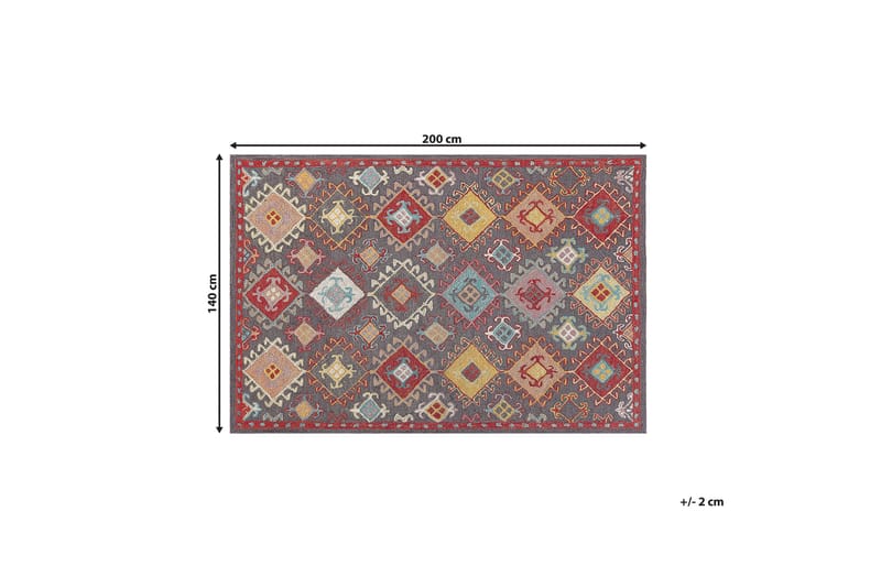 Finike Ullmatta 140x200 cm Beige - Textilier & mattor - Mattor - Modern matta - Ullmattor
