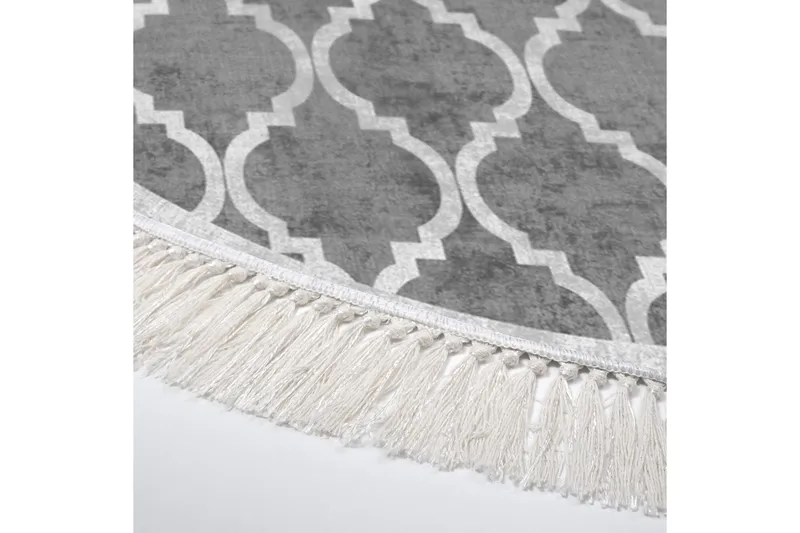 Alanur Home Matta 180 cm Rund - Grå - Textilier & mattor - Mattor - Modern matta - Friezemattor