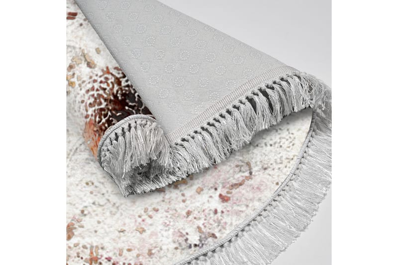 ALANUR HOME Matta 180 cm Rund Multifärgad - Textilier & mattor - Mattor - Modern matta - Friezemattor