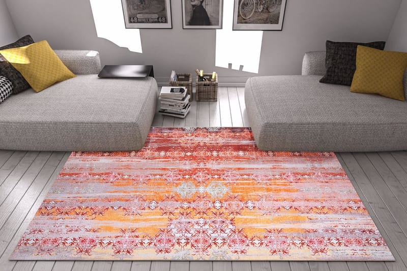 ARTLOOP Matta 75x150 cm Multifärgad - Textilier & mattor - Mattor - Modern matta - Friezemattor