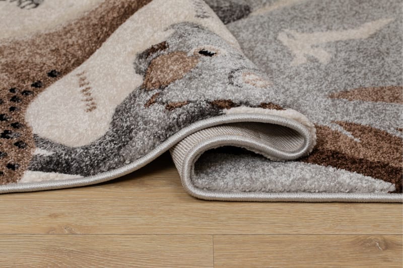 Atlas Jurassic Wiltonmatta 120x170 cm - Grå/Natur - Textilier & mattor - Mattor - Modern matta - Friezemattor