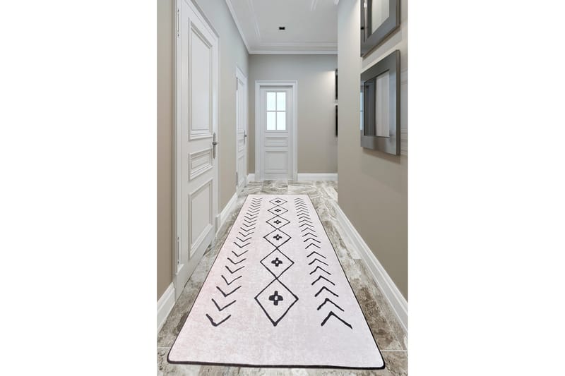 Chilai Matta 100x180 cm, Ecru/Svart