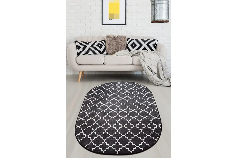 Chilai Matta 120x180 cm, Svart/Vit