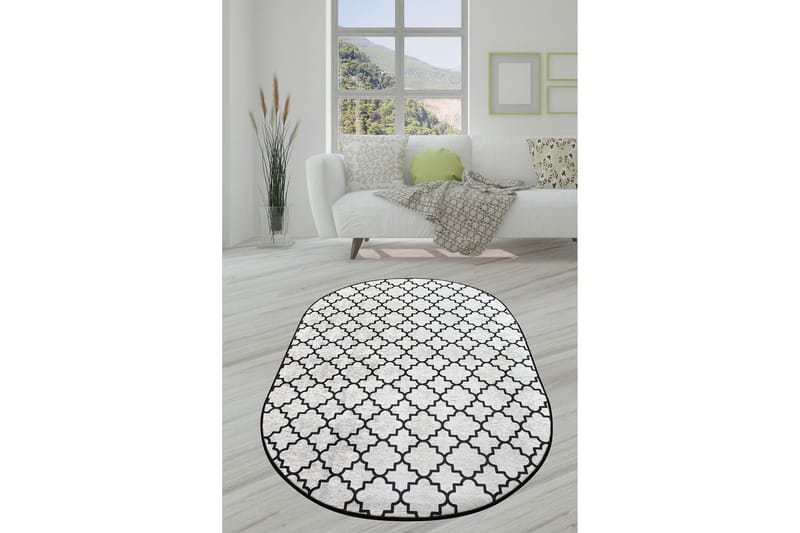 Chilai Matta 140x190 cm, Svart/Vit