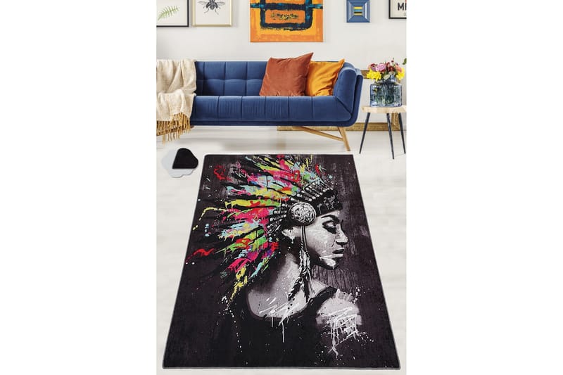 CHILAI Matta 80x120 cm Multifärgad - Textilier & mattor - Mattor - Modern matta - Friezemattor