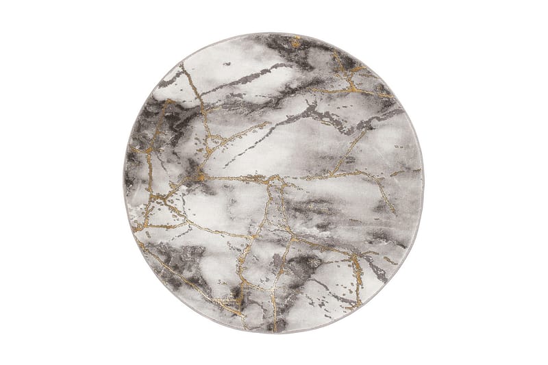 Craft Concrete Guld Rund 160 cm - Textilier & mattor - Mattor - Modern matta - Friezemattor