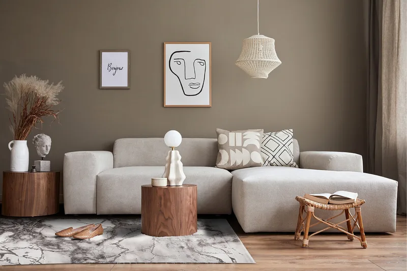 Craft Concrete Matta 140x190 - Silver - Textilier & mattor - Mattor - Modern matta - Friezemattor
