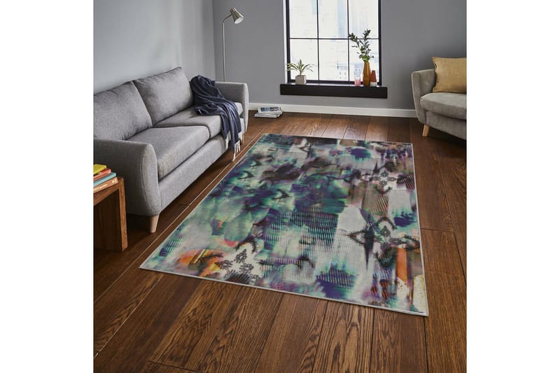 Delynger Matta 100x150 cm - Flerfärgad - Textilier & mattor - Mattor - Modern matta - Friezemattor