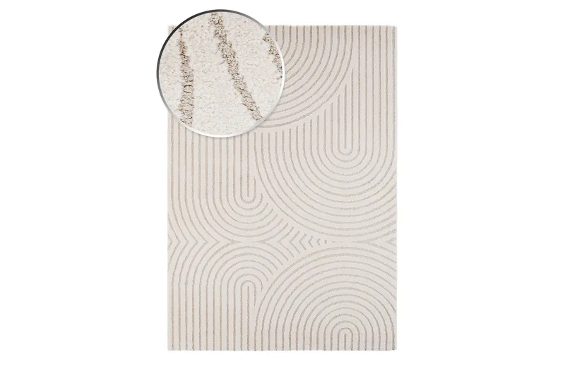 Genova Wiltonmatta 200x290 cm - Vit - Textilier & mattor - Mattor - Modern matta - Friezemattor