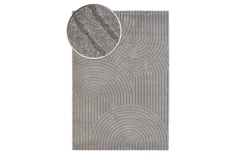 Genova Zen Wiltonmatta 160x230 cm - Grå - Textilier & mattor - Mattor - Modern matta - Friezemattor