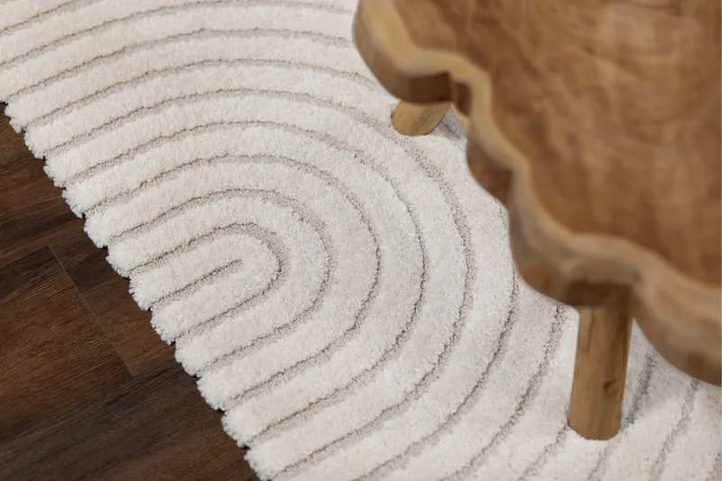 Genova Zen Wiltonmatta 200x290 cm - Vit - Textilier & mattor - Mattor - Modern matta - Friezemattor