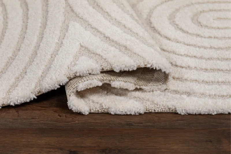 Genova Zen Wiltonmatta 240x340 cm - Vit - Textilier & mattor - Mattor - Modern matta - Friezemattor