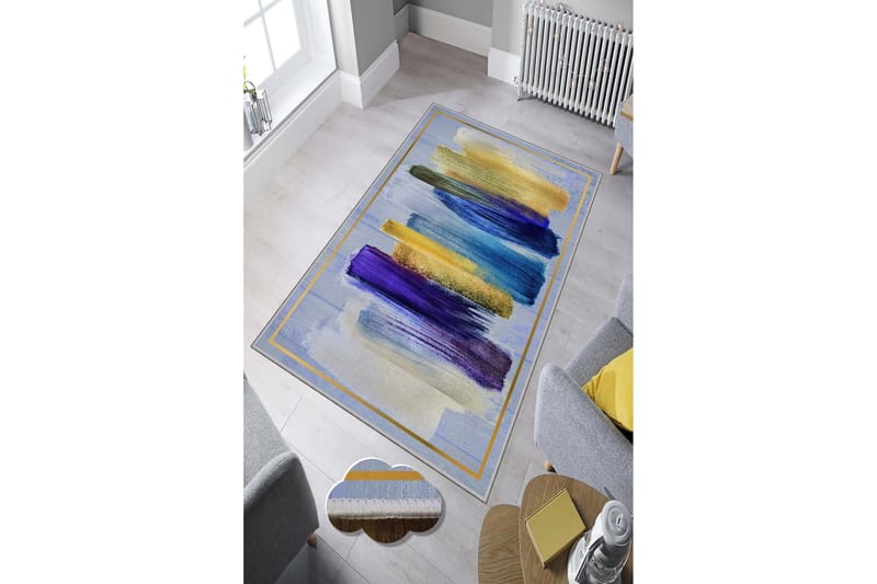 HOMEFESTO Matta 100x200 cm Multifärgad - Textilier & mattor - Mattor - Modern matta - Friezemattor