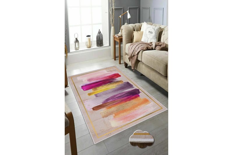 HOMEFESTO Matta 100x200 cm Multifärgad - Textilier & mattor - Mattor - Modern matta - Friezemattor