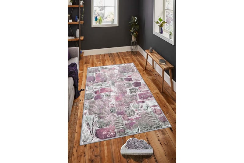 HOMEFESTO Matta 100x200 cm Multifärgad - Textilier & mattor - Mattor - Modern matta - Friezemattor