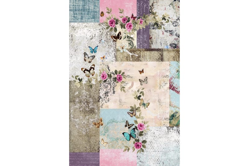 Homefesto Matta 100x200 cm - Multifärgad - Textilier & mattor - Mattor - Modern matta - Friezemattor