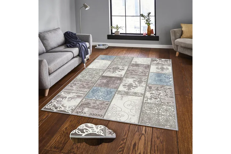 Homefesto Matta 100x300 cm - Multifärgad - Textilier & mattor - Mattor - Modern matta - Friezemattor