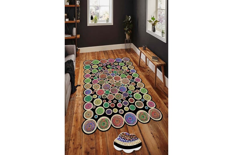 Homefesto Matta 100x300 cm - Multifärgad - Textilier & mattor - Mattor - Modern matta - Friezemattor