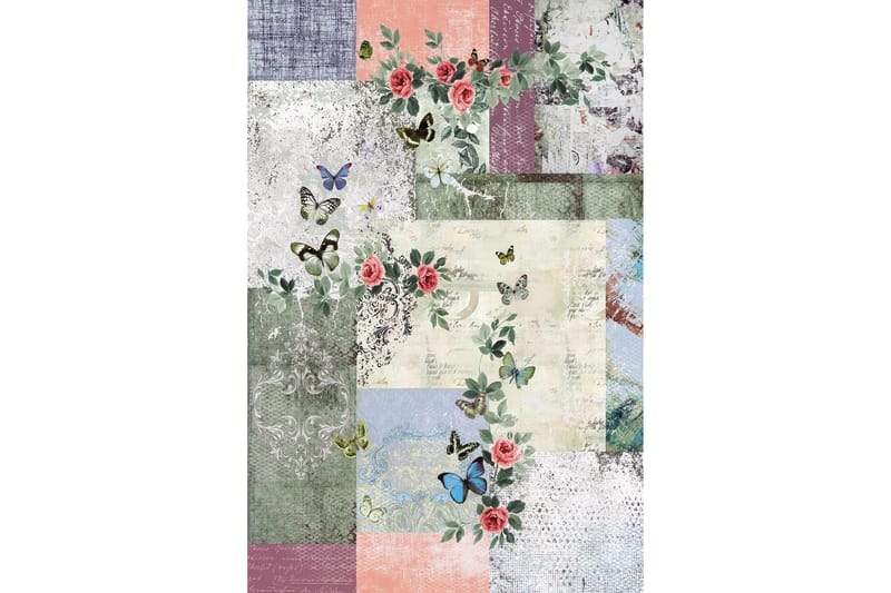 Homefesto Matta 140x220 cm - Multifärgad - Textilier & mattor - Mattor - Modern matta - Friezemattor