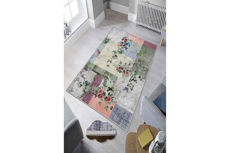 Homefesto Matta 140x220 cm - Multifärgad - Textilier & mattor - Mattor - Modern matta - Friezemattor