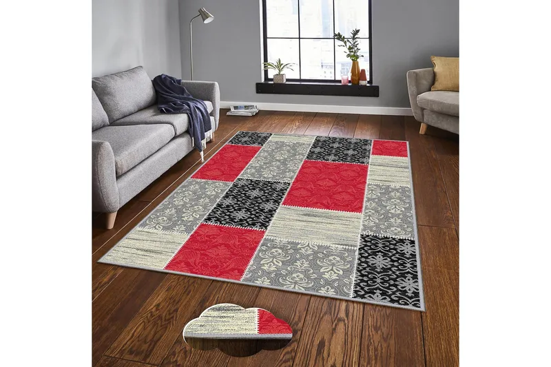 Homefesto Matta 160x230 cm - Multifärgad - Textilier & mattor - Mattor - Modern matta - Friezemattor