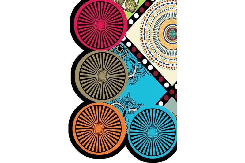 Homefesto Matta 180x280 cm - Multifärgad - Textilier & mattor - Mattor - Modern matta - Friezemattor