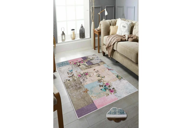 Homefesto Matta 50x80 cm - Multifärgad - Textilier & mattor - Mattor - Modern matta - Friezemattor