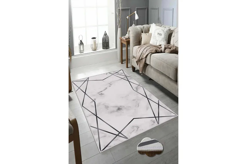 Homefesto Matta 60x100 cm - Multifärgad - Textilier & mattor - Mattor - Modern matta - Friezemattor