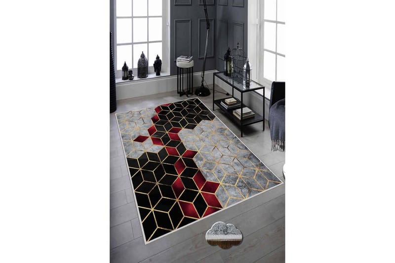 Homefesto Matta 60x100 cm - Multifärgad - Textilier & mattor - Mattor - Modern matta - Friezemattor