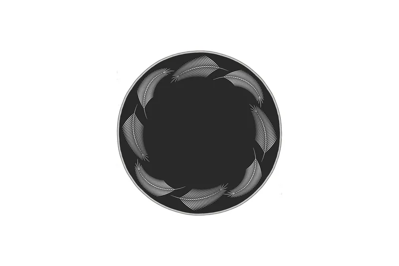 Homefesto Matta 80 cm Rund, Multifärgad