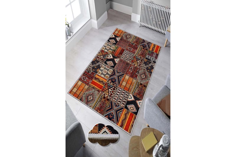 HOMEFESTO Matta 80x120 cm Multifärgad - Textilier & mattor - Mattor - Modern matta - Friezemattor